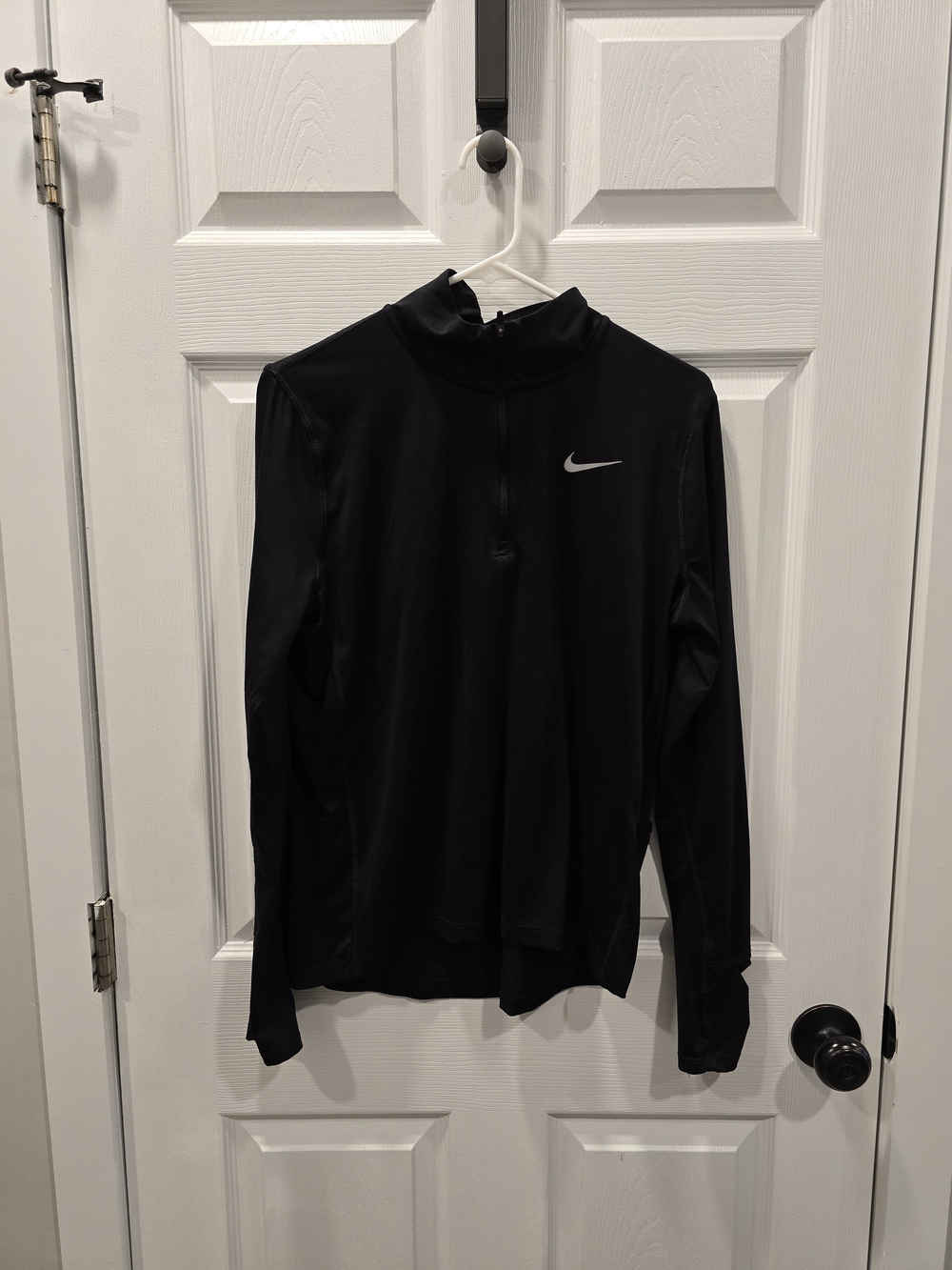 Nike Black Dri-FIT Long Sleeve Quarter-Zip Top